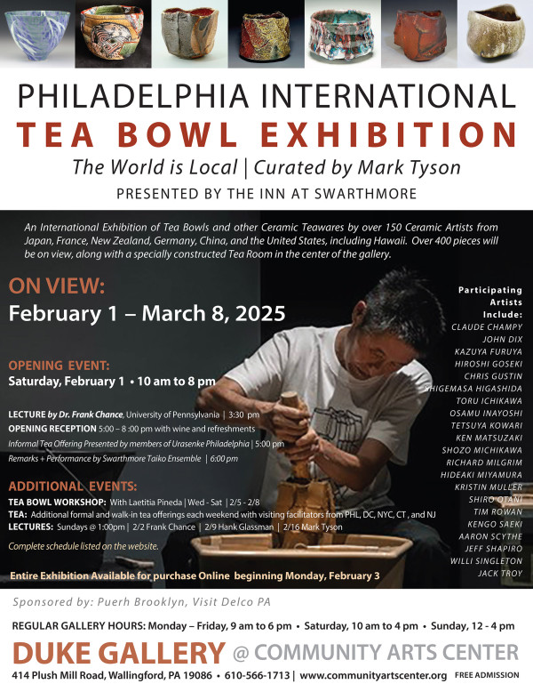2025 Tea Bowl Exhibition flyer comprehensive